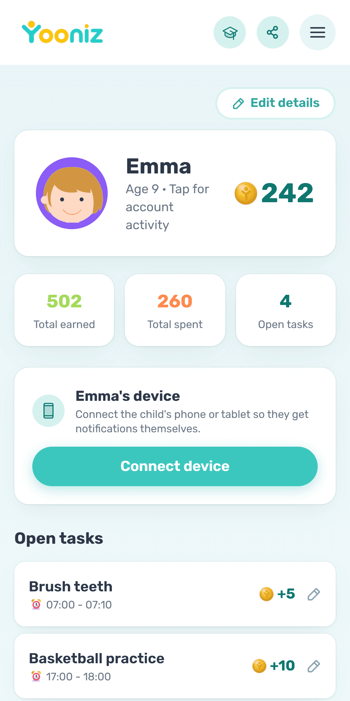 Connect the kids' devices